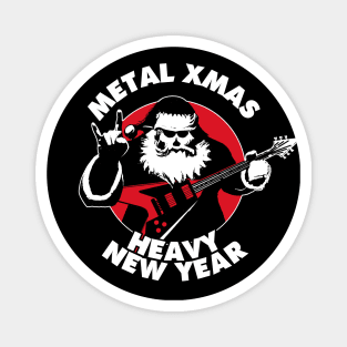 Metal Christmas & Heavy New Year | Heavy Metal Santa Claus Magnet